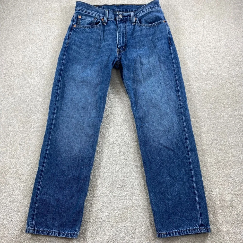 Levi's 555 Jeans Mens 30x30 Blue Classic Straight Leg Denim A7223-0011
